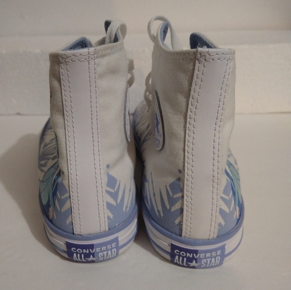 Converse Chuck Taylor Shoes Disney Princess Elsa Frozen White & Blue - Picture 6 of 8